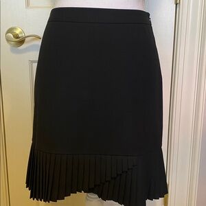 The Limited Black Mini Skirt with Pleats